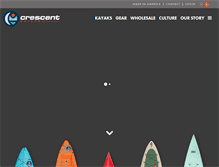 Tablet Screenshot of crescentkayaks.com